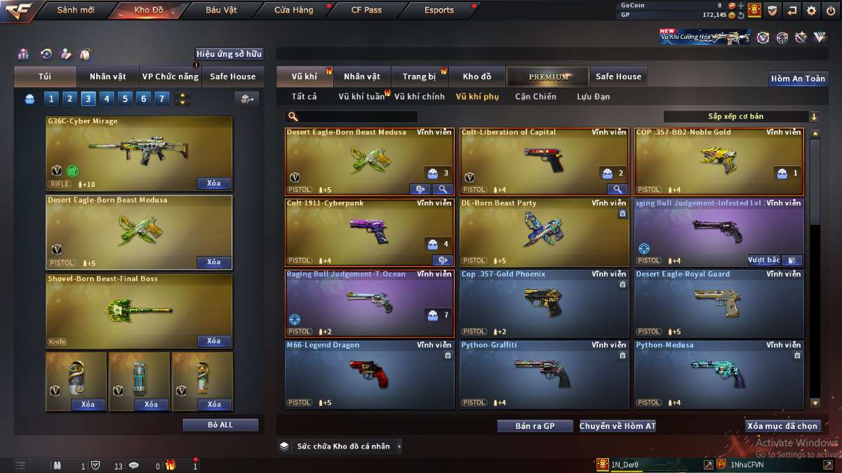 shop acc cf uy tin gia re